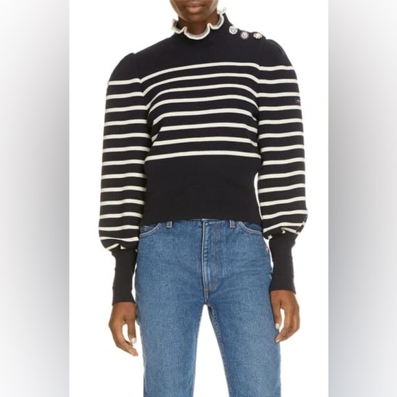 Marc Jacobs Sweaters - Marc Jacobs x Armor Lux Virgin Wool Striped Sweater Sz M